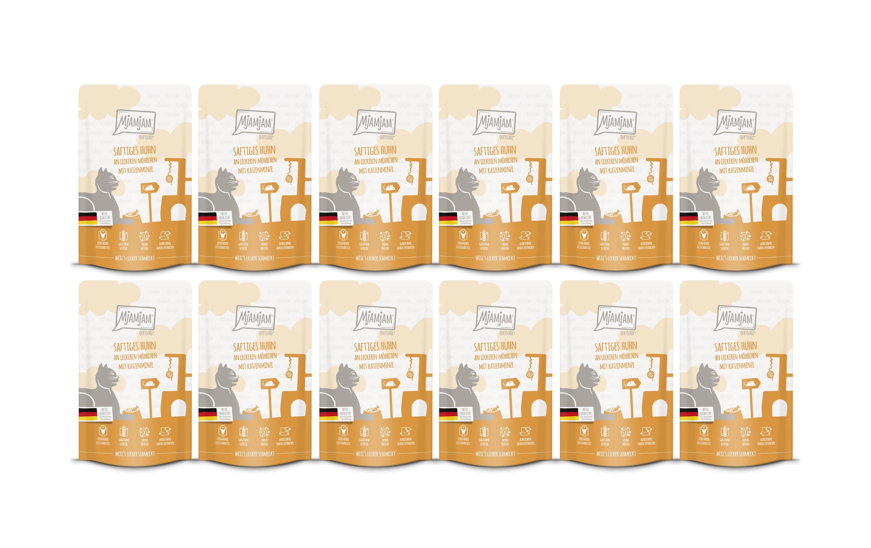 Mjamjam Cat Quetschie leckere Mahlzeit KIT