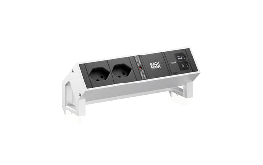 DESK2 2xT13 1xUSB C/C 65W 0,2m INOX