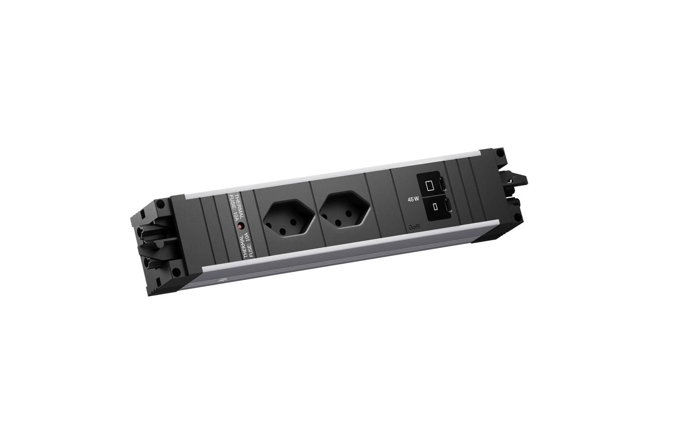 STEP ALU 2xT13 1xUSB C/C 45W