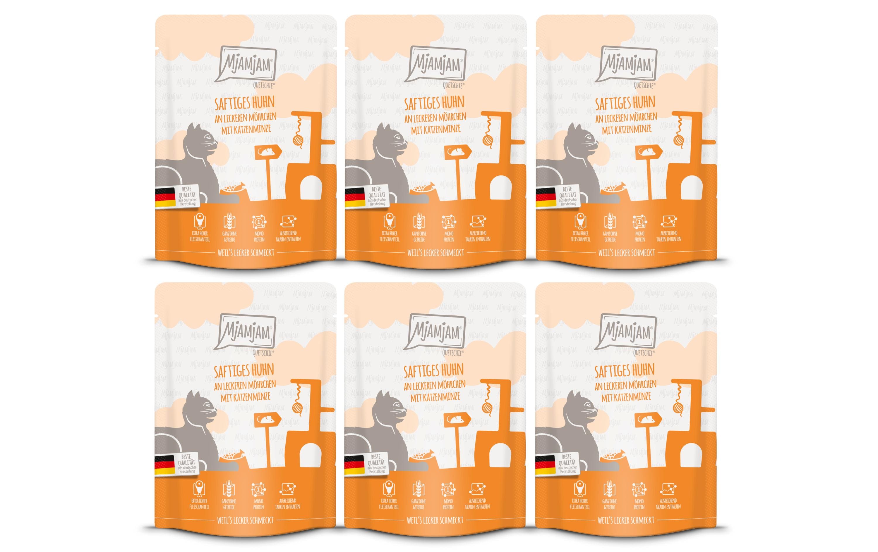 Mjamjam Cat Quetschie leckere Mahlzeit KIT
