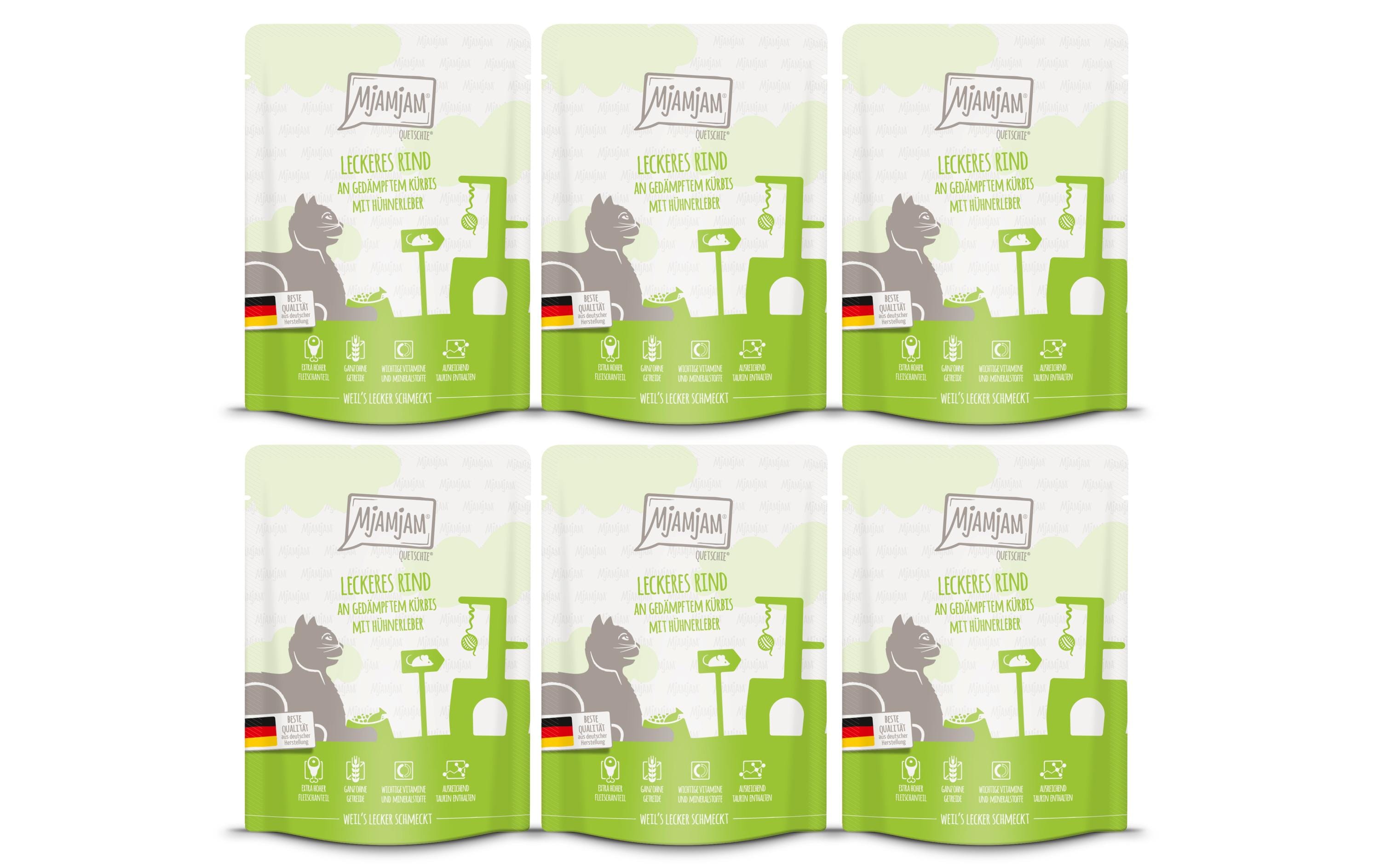 Mjamjam Cat Quetschie leckere Mahlzeit KIT