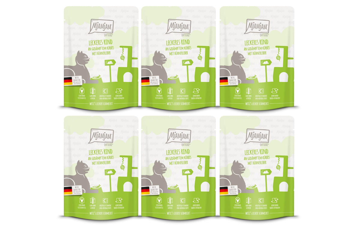 Mjamjam Cat Quetschie leckere Mahlzeit KIT