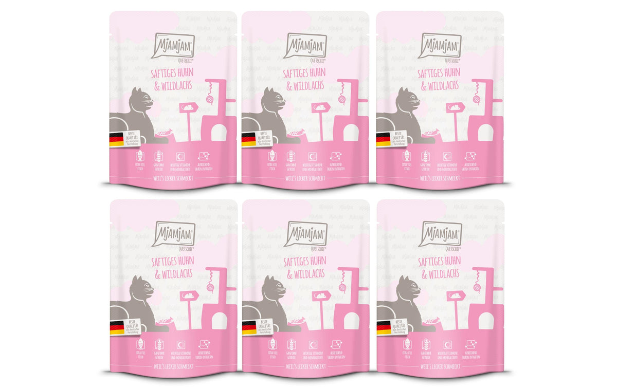 Mjamjam Cat Quetschie leckere Mahlzeit KIT