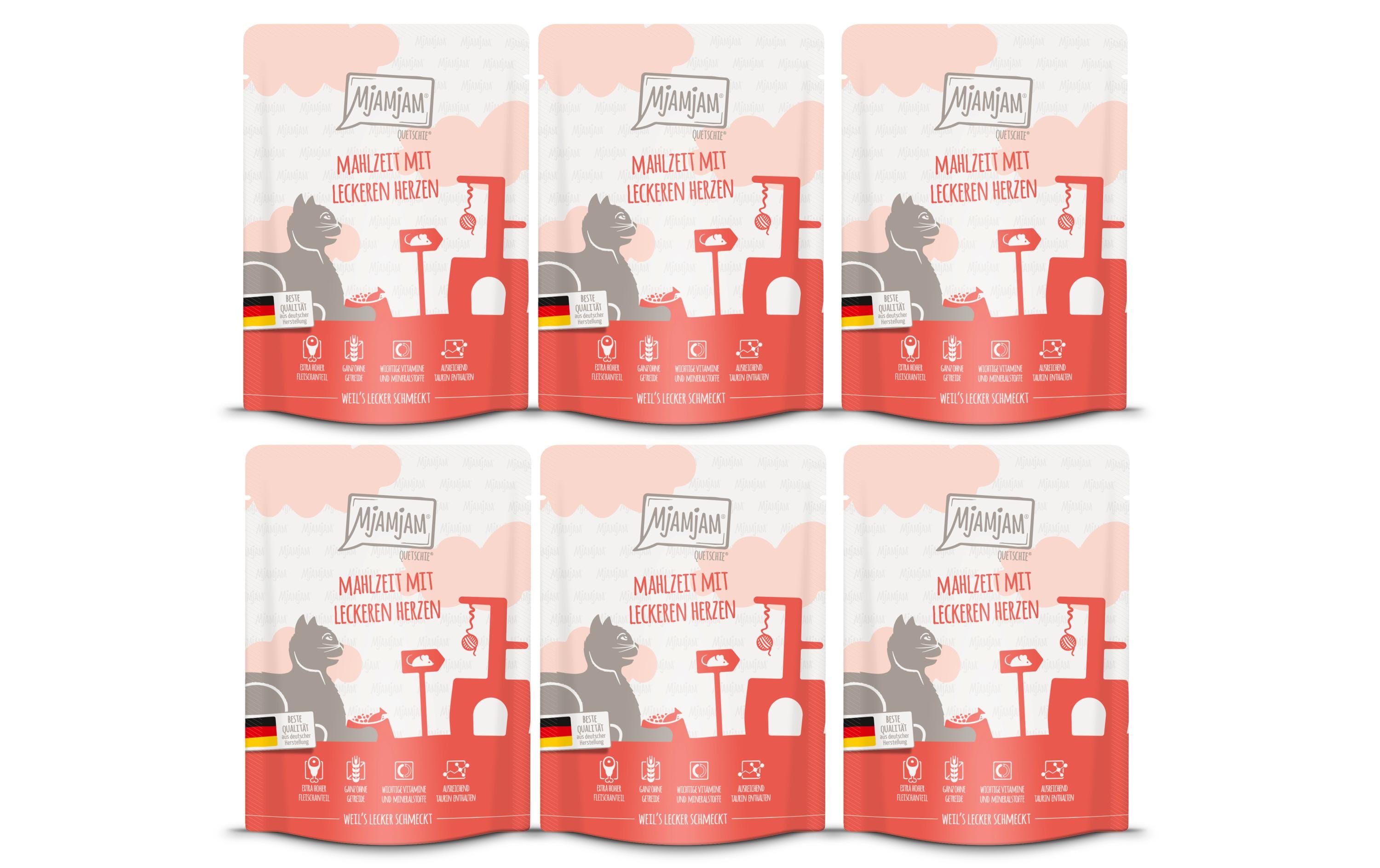 Mjamjam Cat Quetschie leckere Mahlzeit KIT