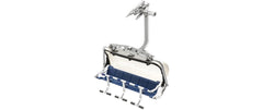 6er Sessel blau mit Haube grau 1:32