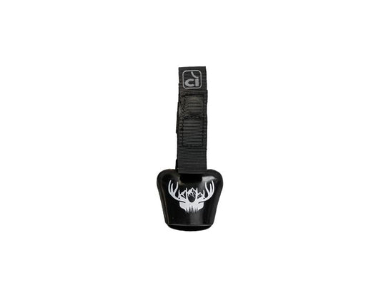 Incirca | Glocke, COWBELL, schwarz mit Hirsch | Glocke