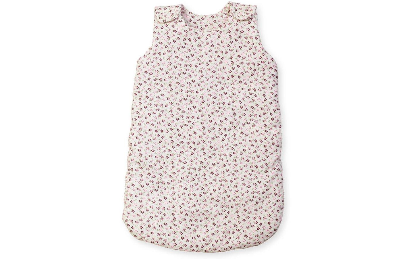 Puppenschlafsack Blümchen rosa