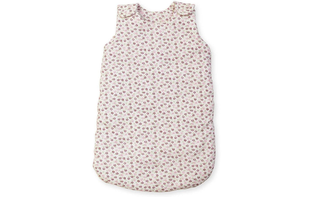 Puppenschlafsack Blümchen rosa