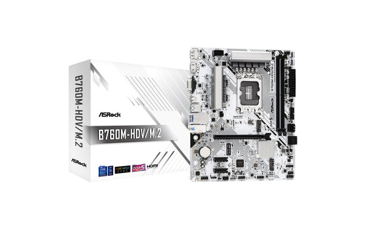 ASRock B760M-HDV/M.2, mATX, LGA1851