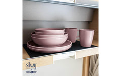 Silwy | Magnet-Kunststoff-Geschirrset | DOLOMIT ROSE