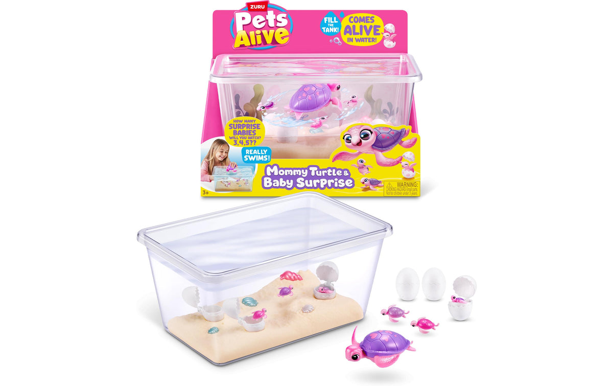 Pets Alive Mommy Turtle & Baby Surprise