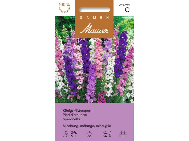 Samen Mauser | KönigsRittersporn Mischung | Delphinium ajacis
