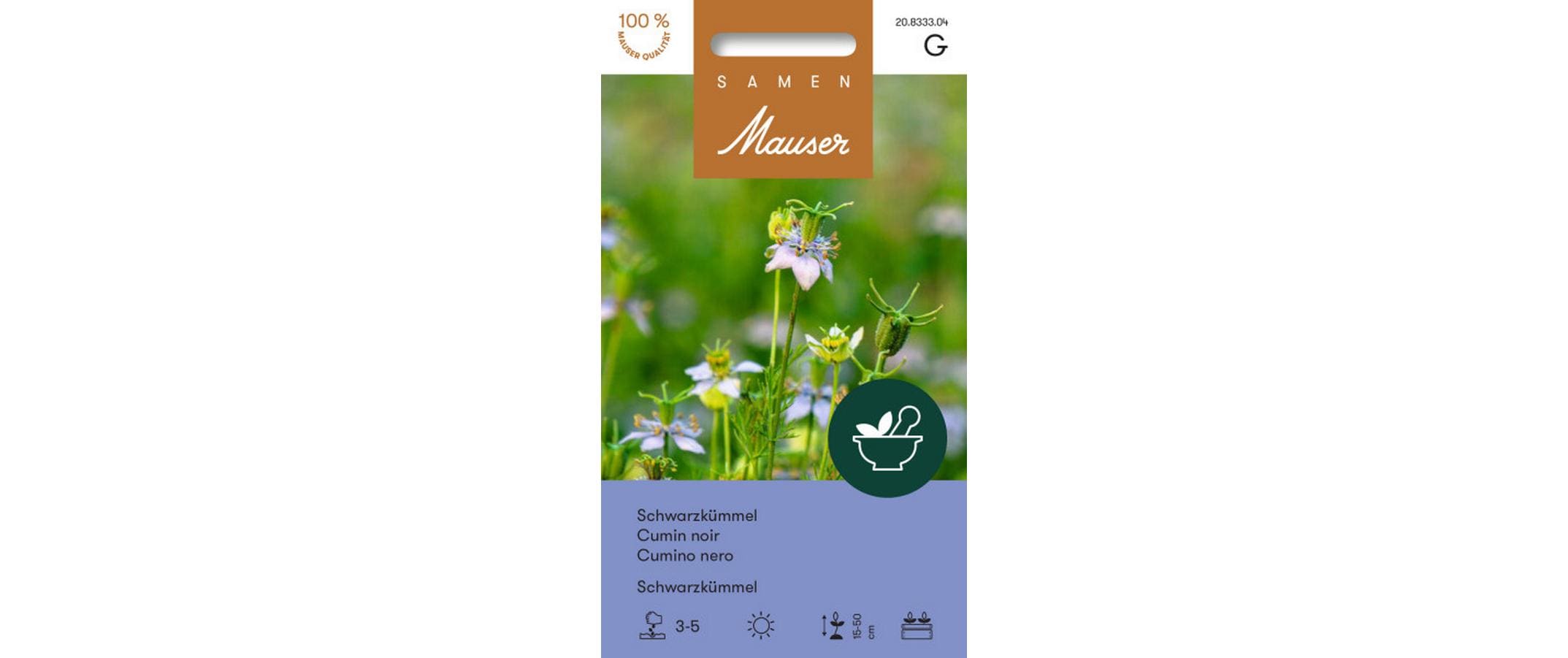 Samen Mauser Schwarzkümmel