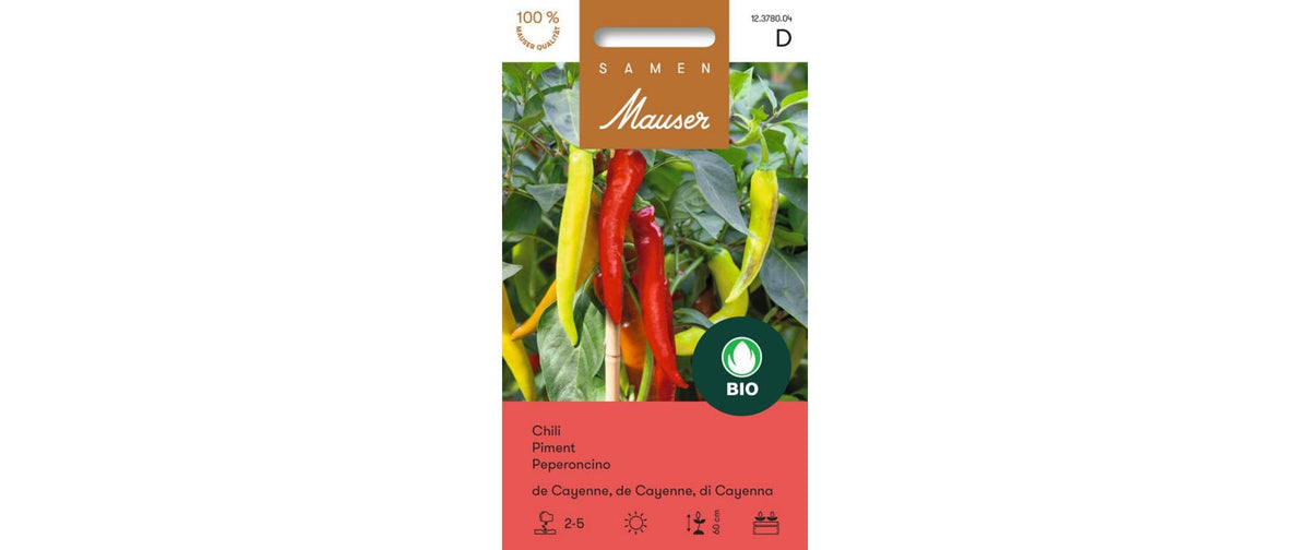 Samen Mauser Chili de Cayenne