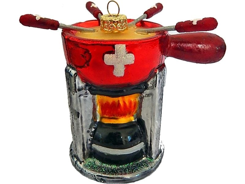 creanorm | CN Weihnachtskugel Schweizer Fondue | Glas