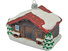 creanorm | CN Weihnachtskugel Holzhütte | Glas