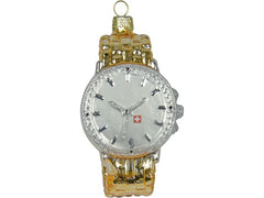creanorm | CN Weihnachtskugel Armbanduhr gold | Glas