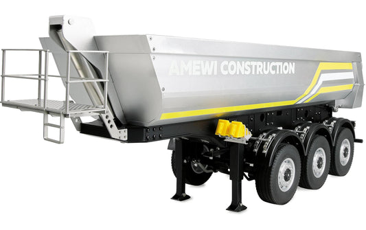 Amewi | Dreiachs-Sattelauflieger silber | für z.B. Scania 1:14 Amewi