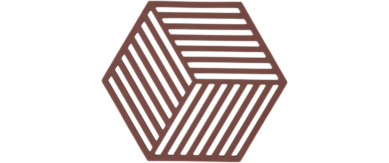 Zone Topfuntersetzer Hexagon, Burgundy