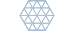 Zone Topfuntersetzer Triangles, Bleu