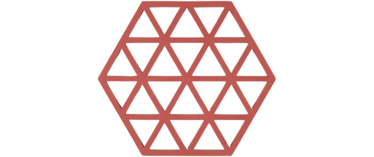 Zone Topfuntersetzer Triangles, Burned Red