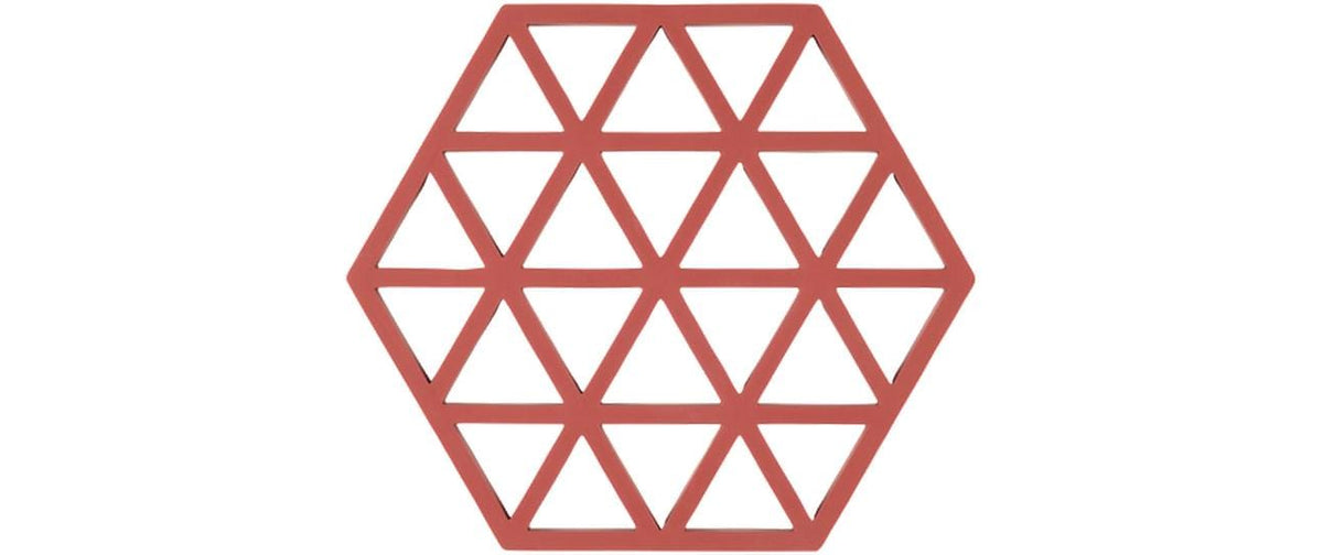 Zone Topfuntersetzer Triangles, Burned Red