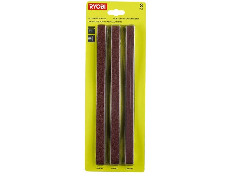RYOBI | 3-teiliges Schleifbandset für R18PF-0 | Passend für RYOBI Bandfeile R18PF-0