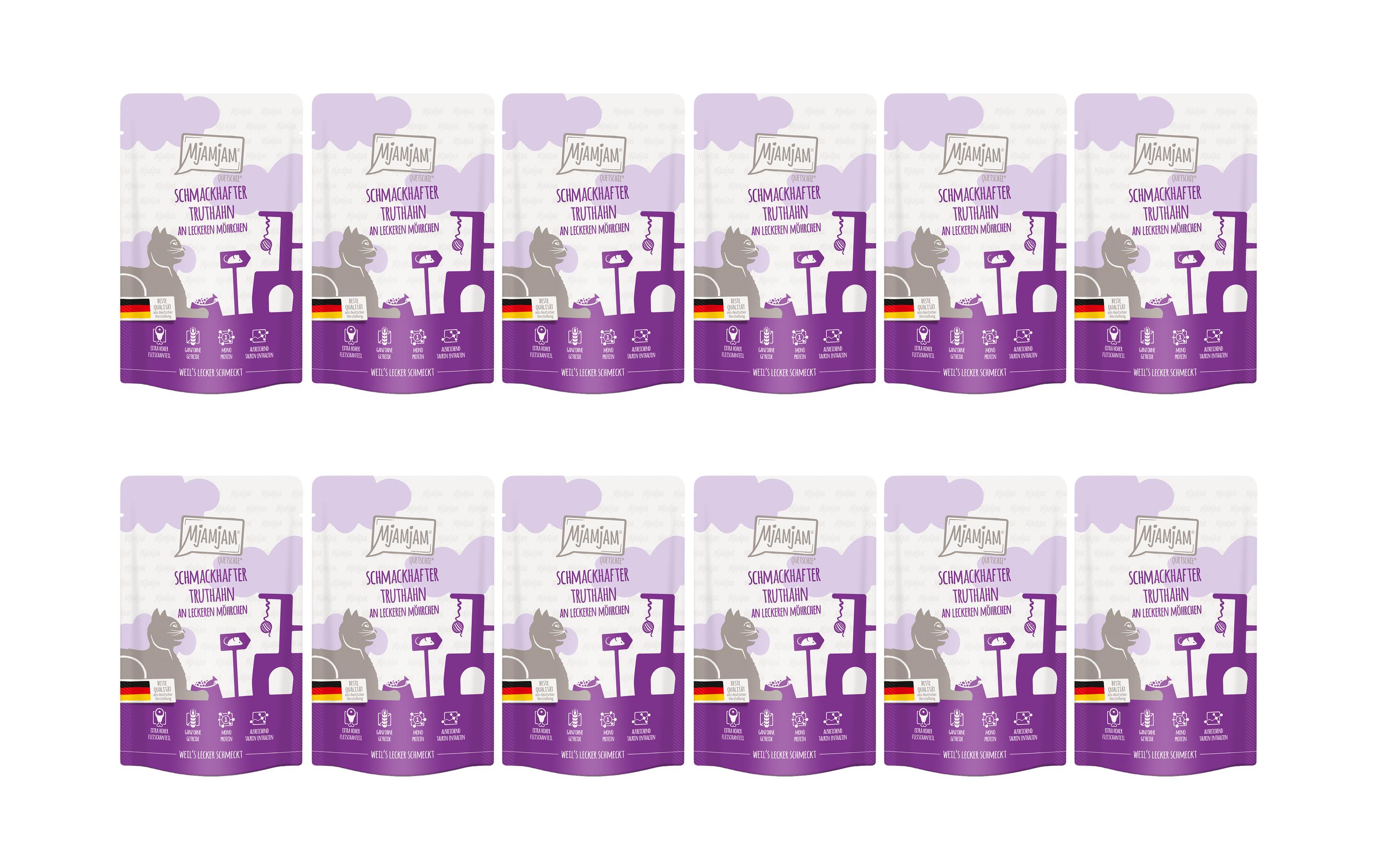 Mjamjam Cat Quetschie leckere Mahlzeit KIT
