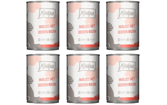 Mjamjam | Cat Dose leckere Mahlzeit KIT | Mahlzeit mit Herzen 6x400g