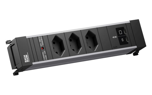 POWER FRAME M 3xT13 1xUSB C/C 45W 0,2m