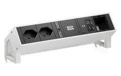 DESK2 2xT13 1xUSB C/C 65W CM 0,2m RAL9010
