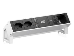 Bachmann | DESK2 2xT13 1xUSB C/C 45W 1xCM 0,2m INOX | 0.2 m, 45 W