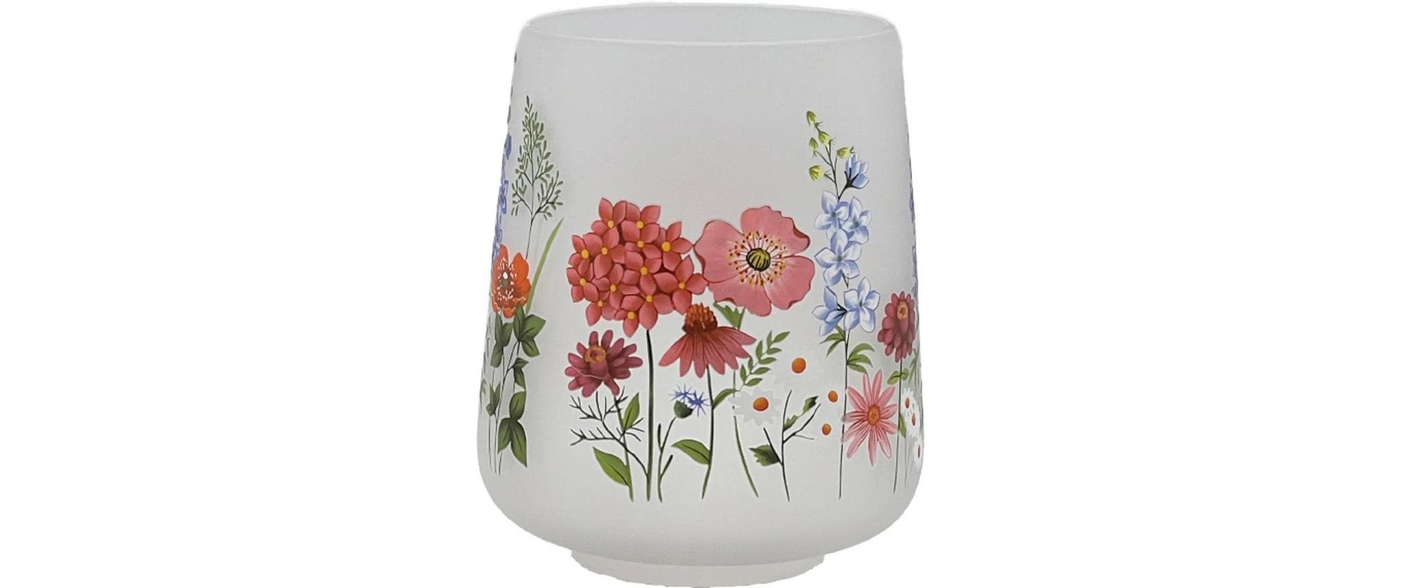 Chalet Teelichthalter Sommerblumen L