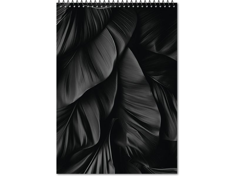 Lumart | Papique Spiralblock Black A5 | schwarz, 80 g/m2, 80 Blatt, Blauer Engel