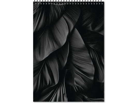 Lumart | Papique Spiralblock Black A5 | schwarz, 80 g/m2, 80 Blatt, Blauer Engel