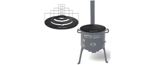 GRILLPETER | Adapterplatte Utschak Ø40 cm | Stahl 4 mm