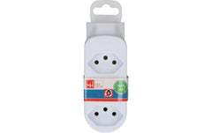 Max Hauri | Abzweigstecker ADAPT 3+1x Typ 13 | weiss drehbar Green+Fair