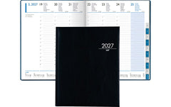 Simplex | Managertimer 2027, schwarz | 208 x 258 mm, 1 W/2, Spalteneinteilung