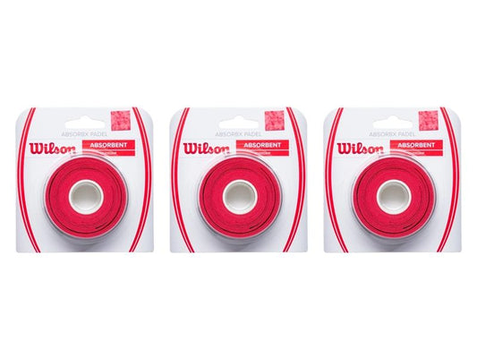 Wilson | ABSORBX OVERGRIP PADEL 3 PACK | Red