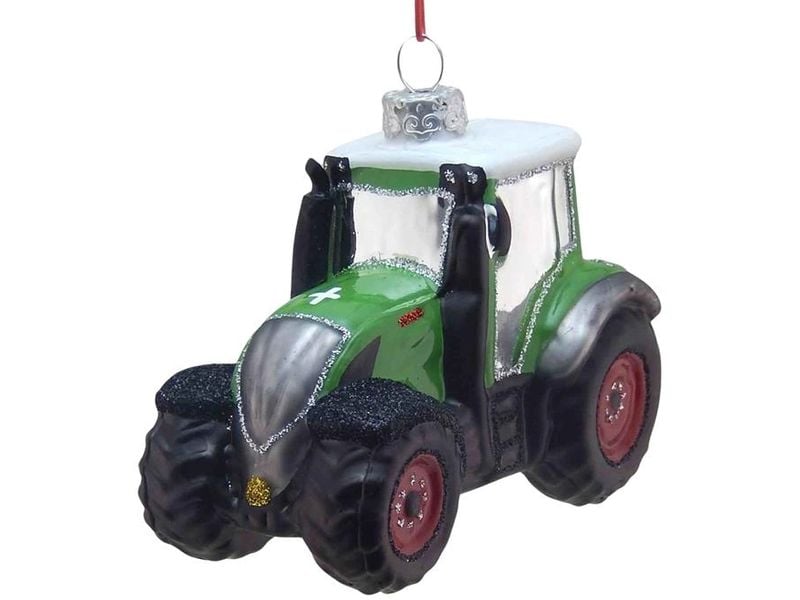 creanorm | CN Weihnachtskugel Traktor grün | Glas