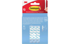 Command | Wiederablösbare Command Strips, 8 Strips | 17023CLR-8-EU, transparent, gross