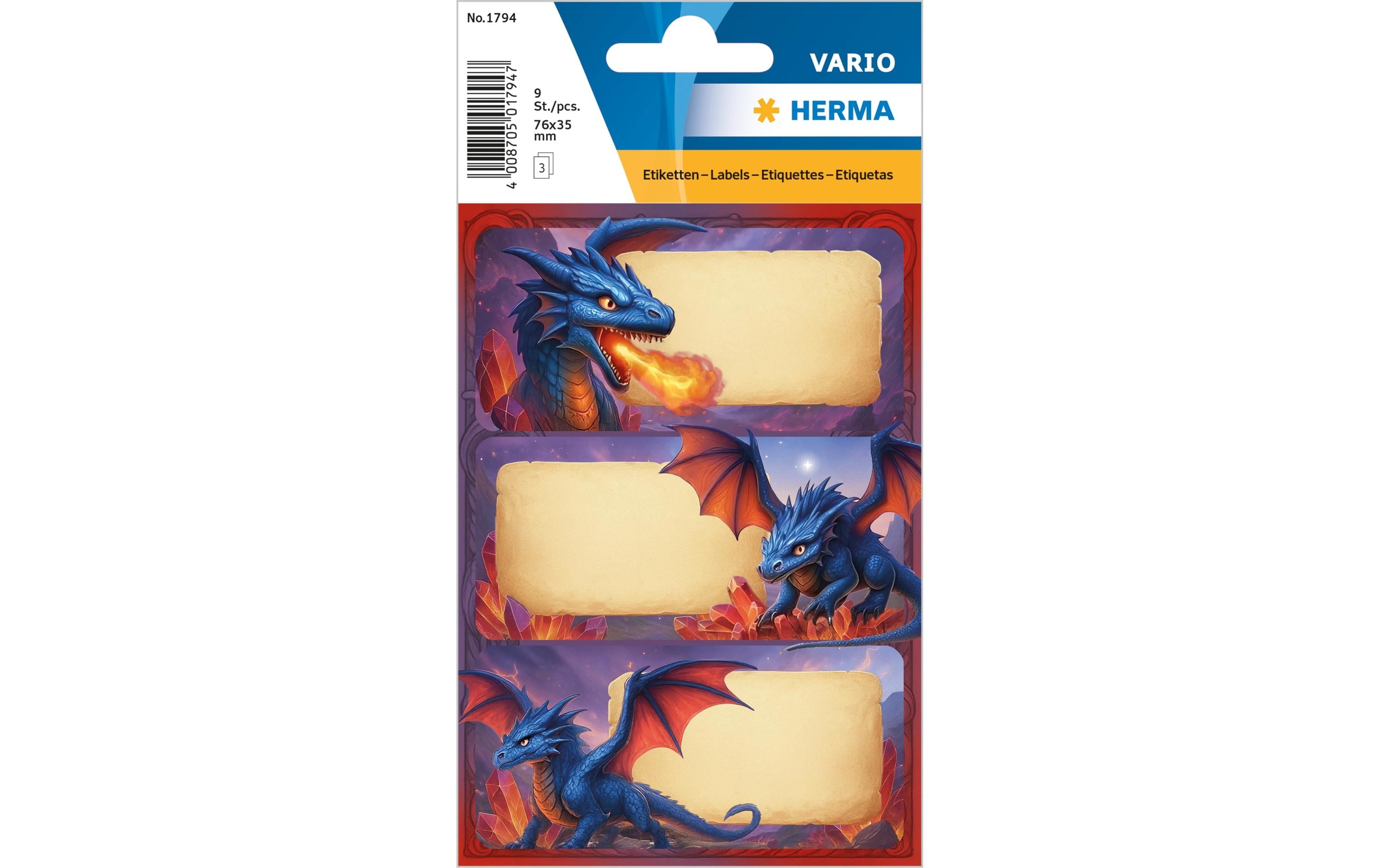 Herma Schuletiketten Dragon