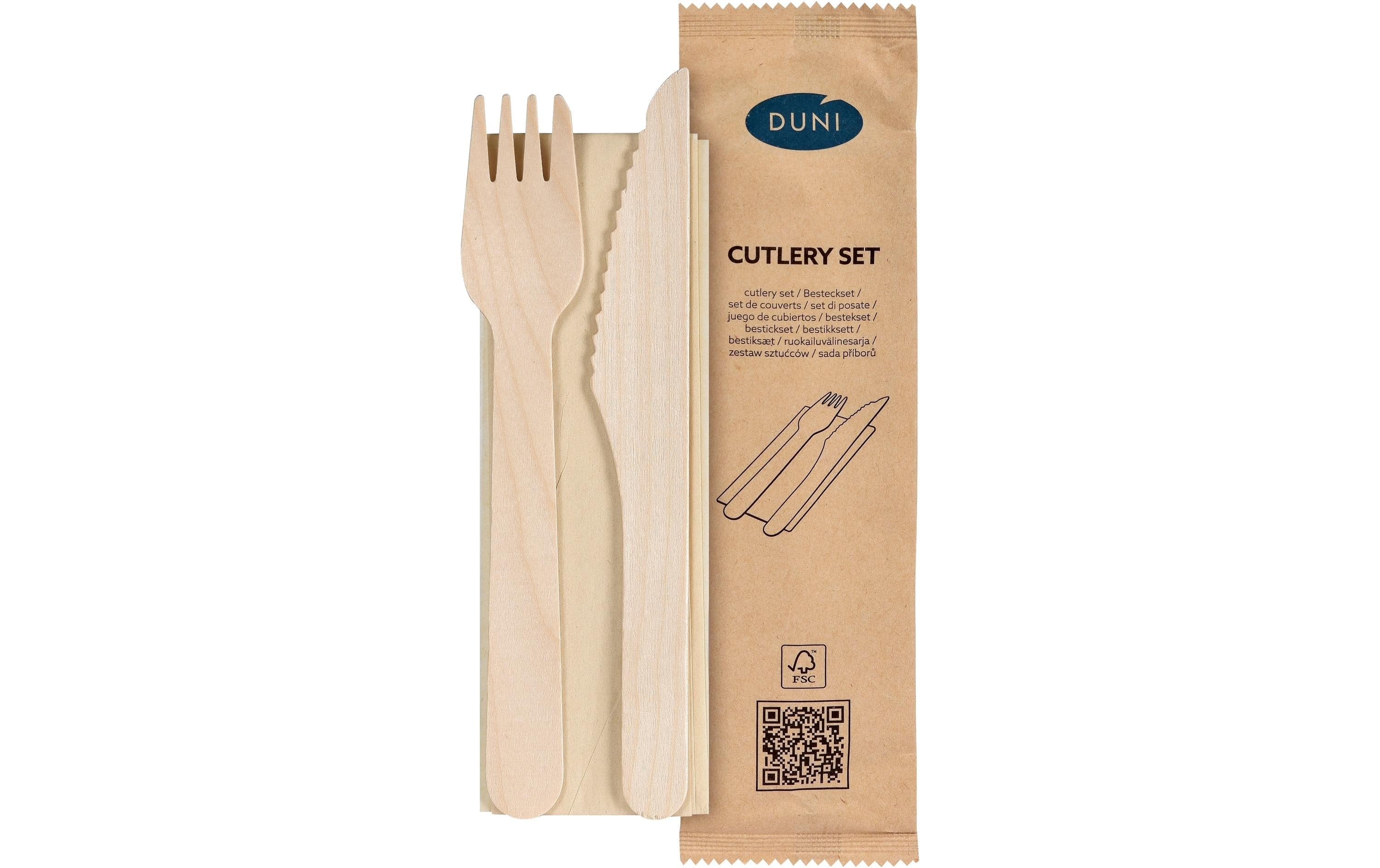 Duni Petit Besteckset 3/1 Holz