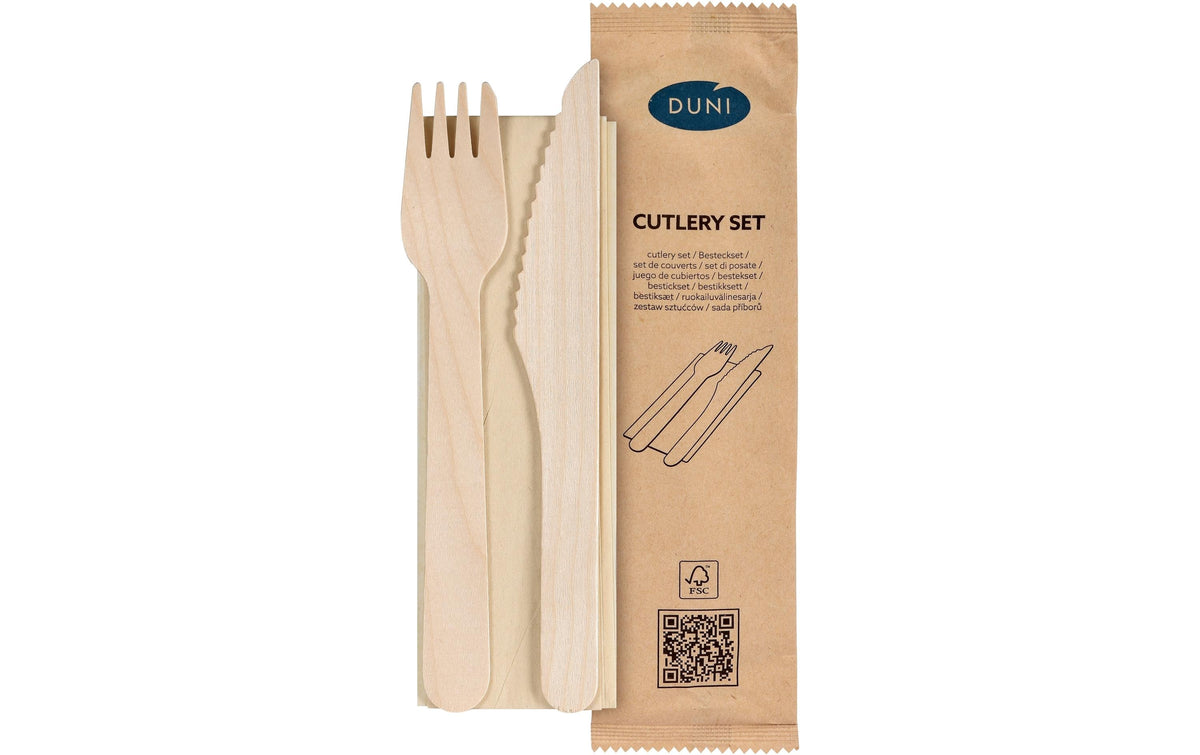 Duni Petit Besteckset 3/1 Holz
