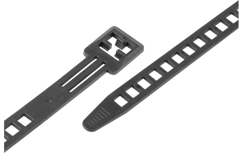 Kabelbinder schwarz 140mm x 9.0mm lösbar