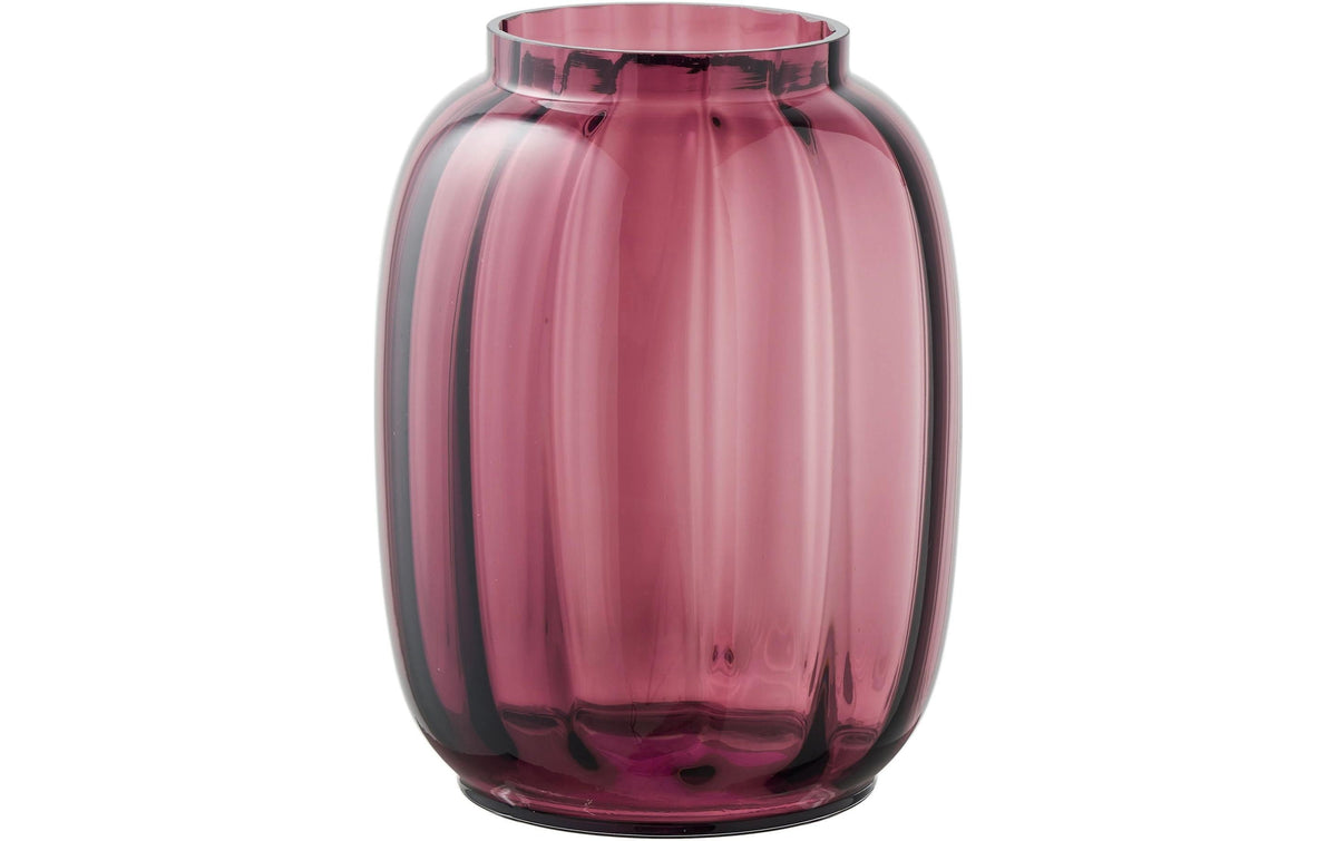 House Nordic Vase Smoked Red