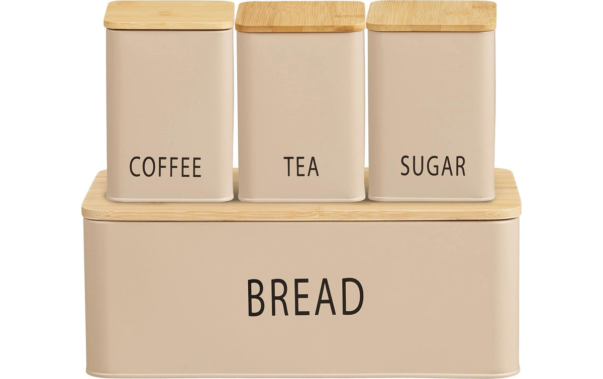 House Nordic Brotkasten-Set 4-teilig, Beige