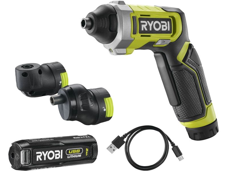 RYOBI | 4 V USB Akku-Schrauber RSD4-120TA2 | 4 V, inkl. 1 x 2.0 Ah Akku und Ladekabel