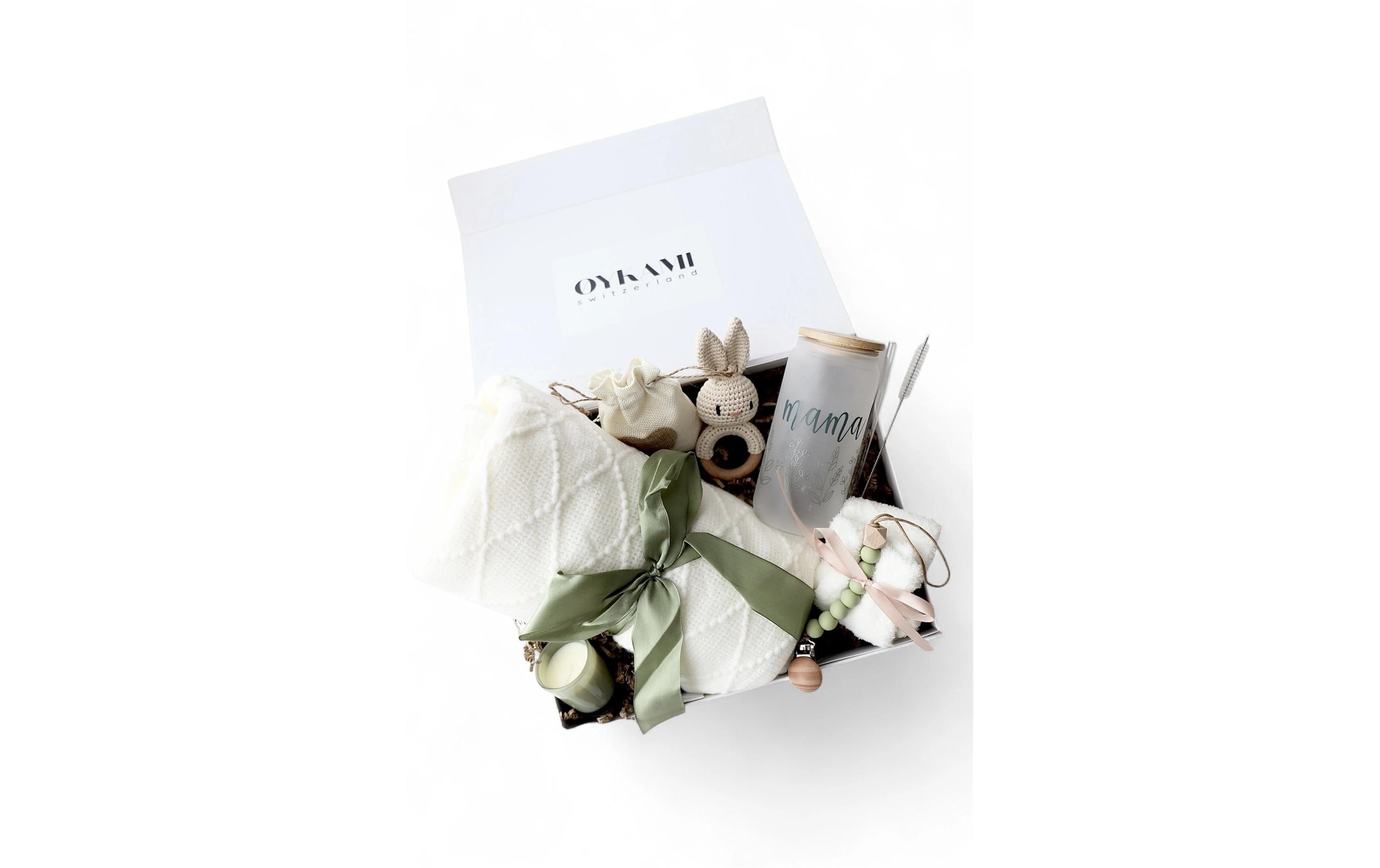 Mama & Baby Geschenkbox Weisse Decke