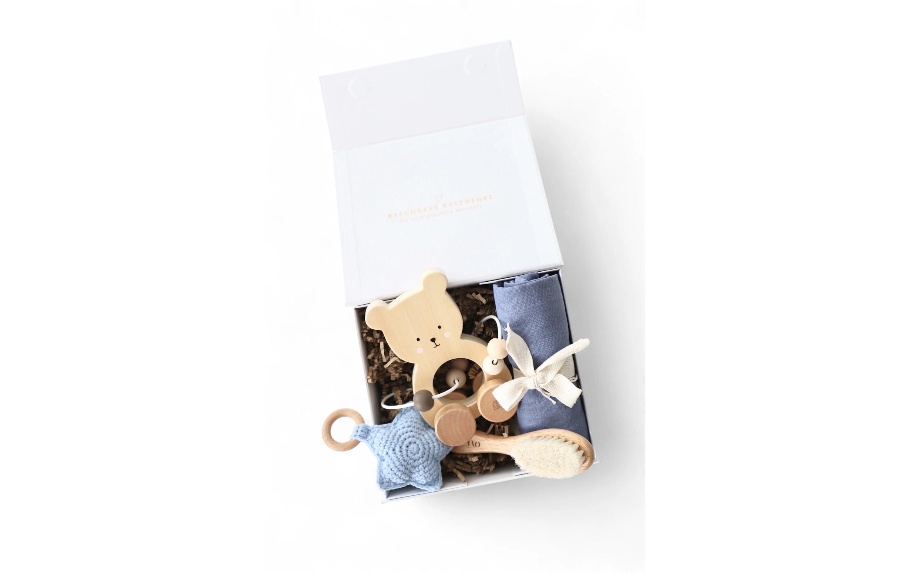 Baby Geschenkbox Blau Helsinki Bär